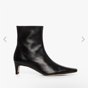 Staud Wally Boots used some wear at heel 37 1/2 square toe zipper booties flaw